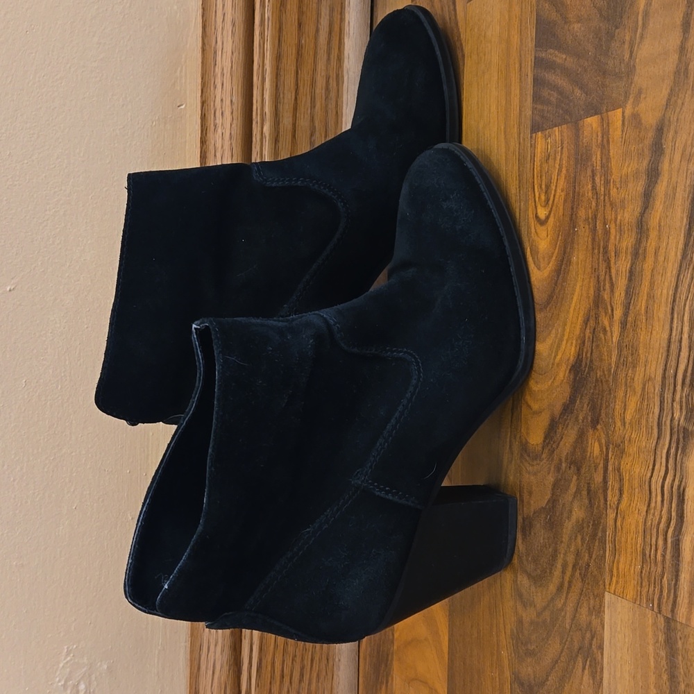 Black Suede Nine West ankle boots